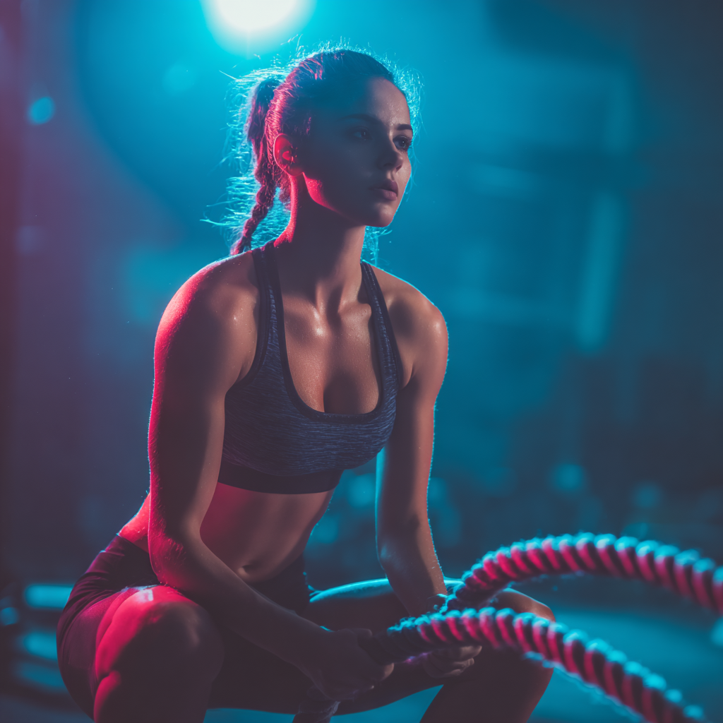 Сила і рух у неоновому стилі